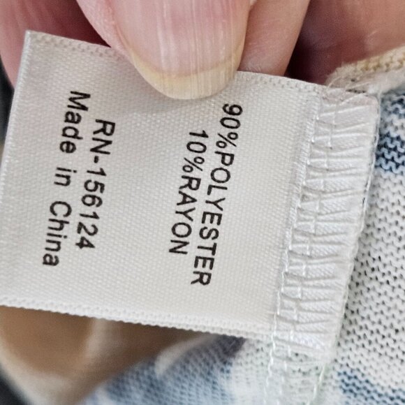 Shana Size M Art to Wear Newsprint Collage 3/4 Dolman Sleeve Top - Picture 5 of 10